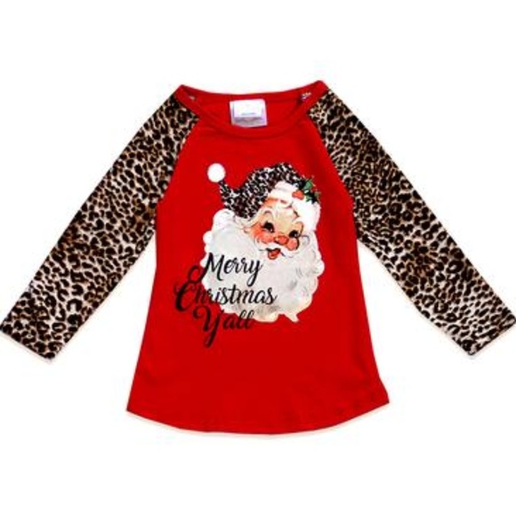 ONE BLESSED NANA Other - NWT**BOUTIQUE**Merry Christmas Y'all  GIRLS TOP 3T